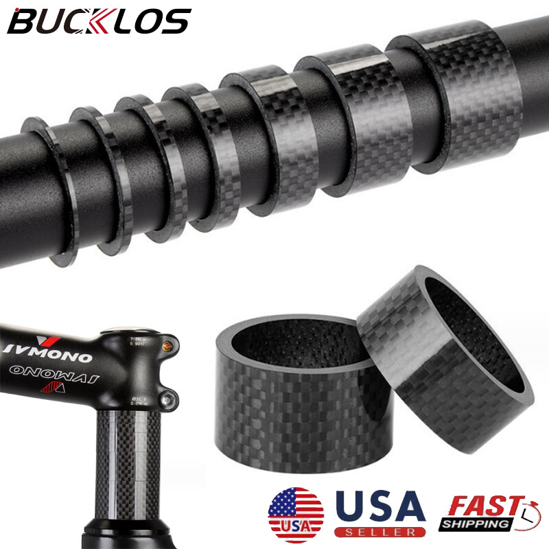 Carbon Fiber 3, 5, 10, 15, 20mm Headset Spacer 1-1/8″ Stem Road Bike Fork Washer