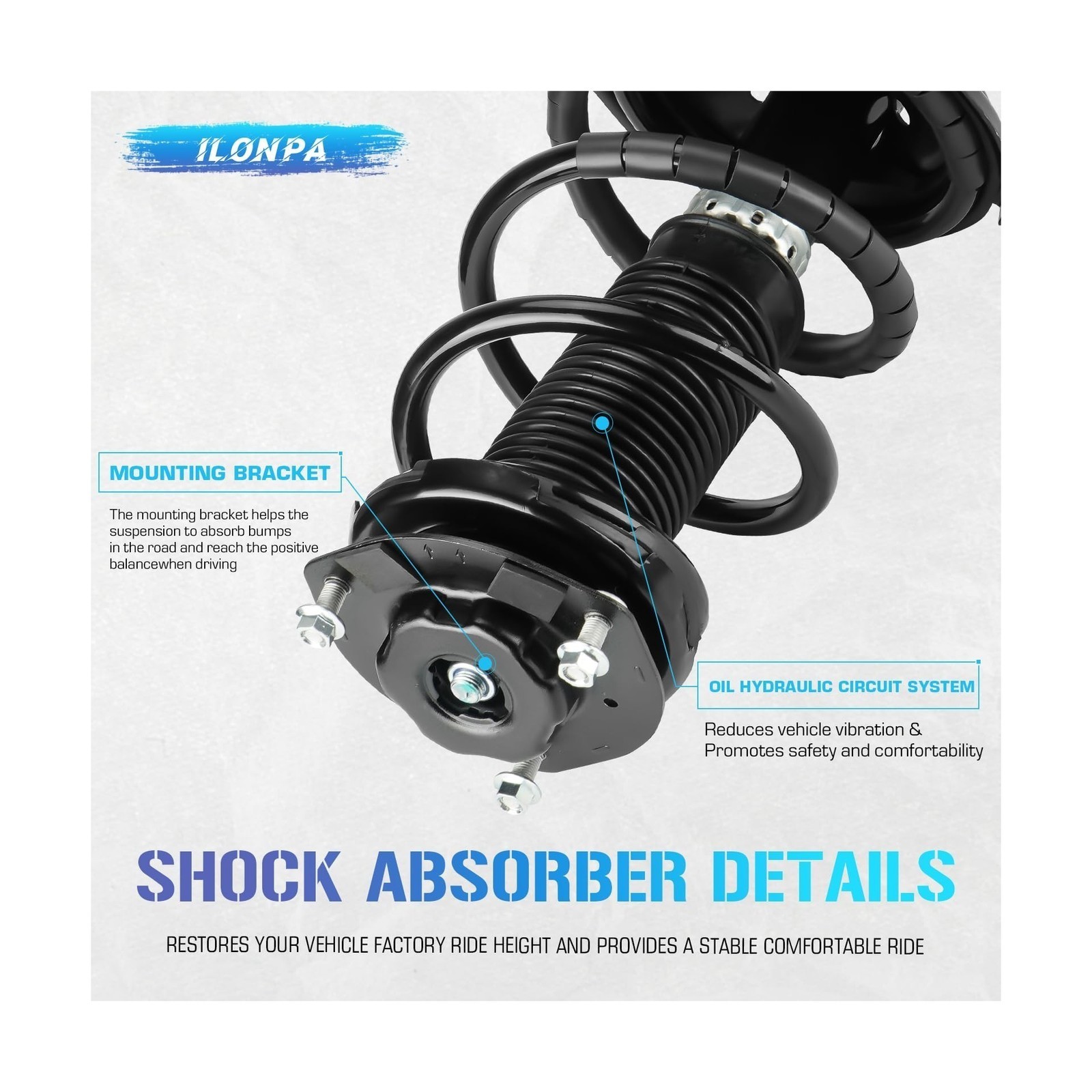 Front Struts w/ Coil Springs – Fit For Toyota Highlander 04-07 FWD 2.4/3.3