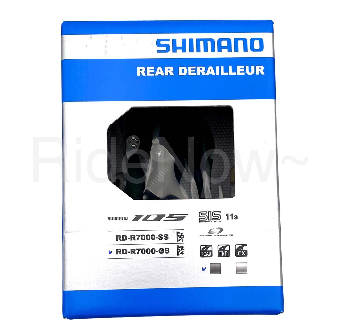 Shimano 105 RD-R7000-GS 11-Speed Rear Derailleur- 34T Medium Cage (Black)