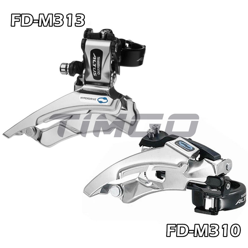 Shimano Altus FD-M310 FD-M313 3×7/8 Speed Front Derailleur Clamp-on Dual Pull