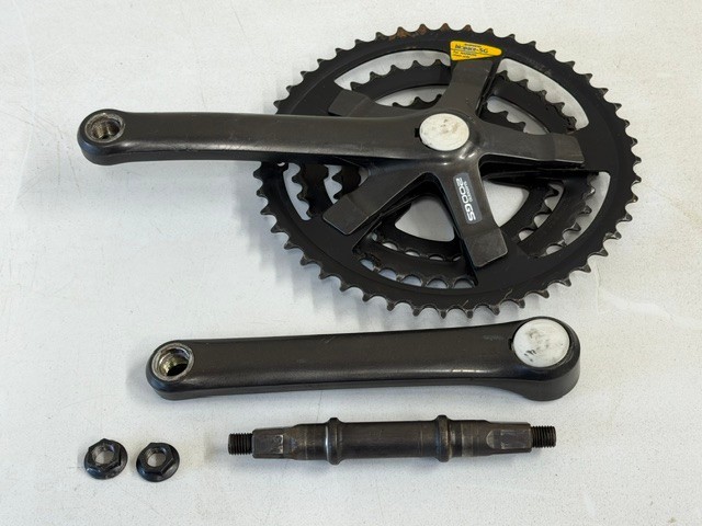 Shimano 170mm Crank Arms Crankset 200GS MTB Black Triple 48/38/28 Chainring