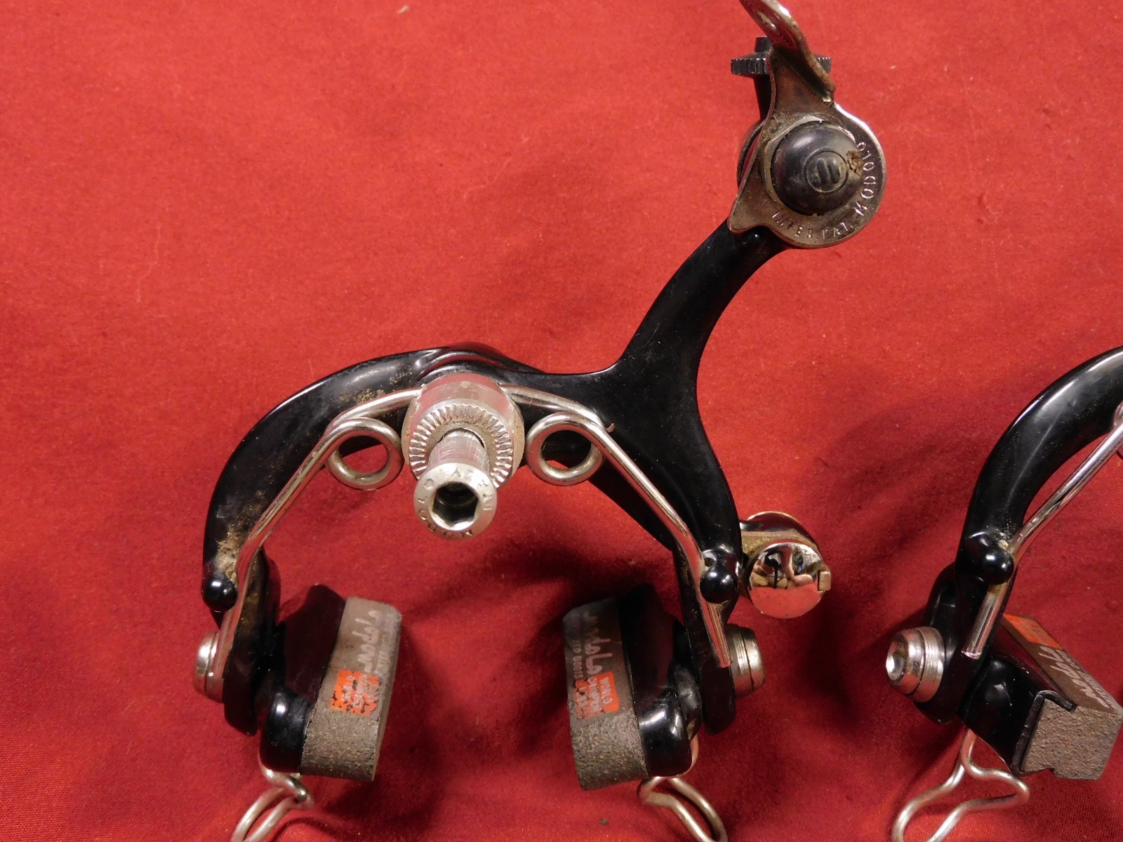 1980’s Vintage Modolo Speedy Black Alloy Calipers 47 mm Reach w/ Allen Bolts