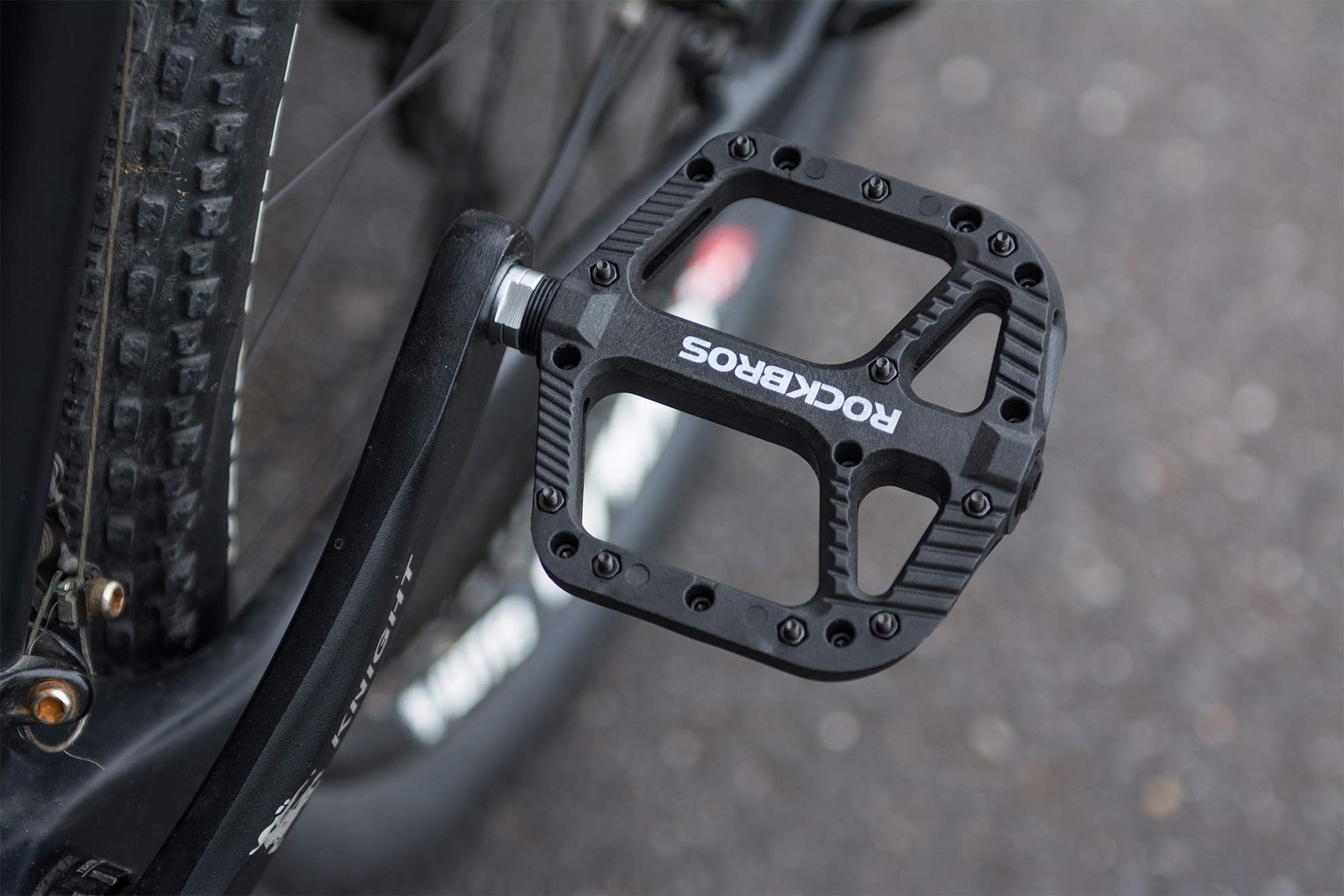 Rock BROS Mountain Bike Pedals Nylon Composite Bearing 9/16″ MTB Bicycle Peda…