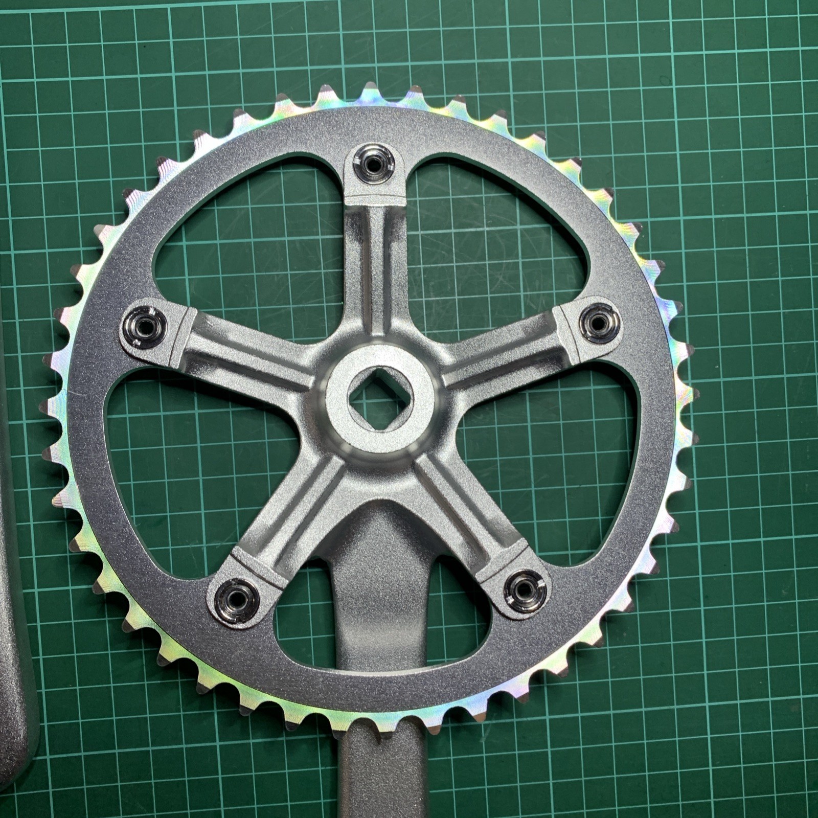 Urban Folding Bicycle Crankset Single Tooth Disc 44T 130BCD 170mm Crank Set