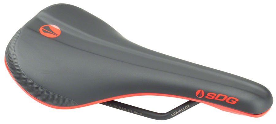 SDG Bel Air V3 Saddle – Lux Rails, Red/Black