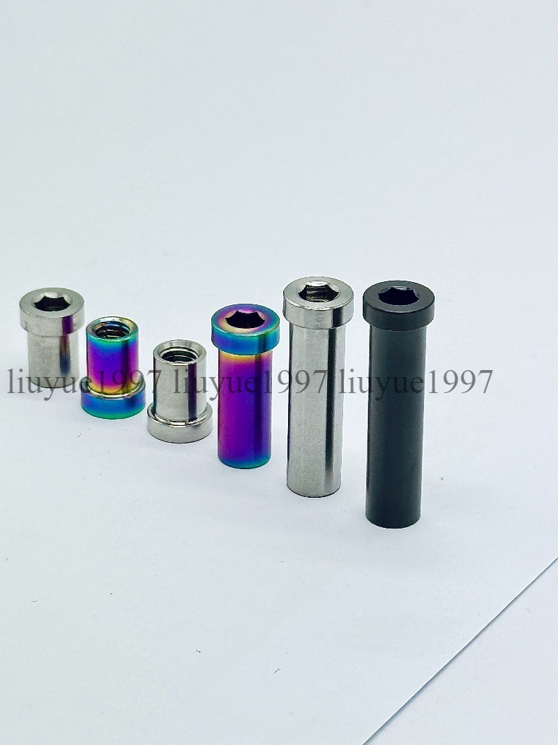 Titanium M6 Brake Caliper Mount Recessed Pivot Bolt Nut 13mm-35mm for Fork Frame