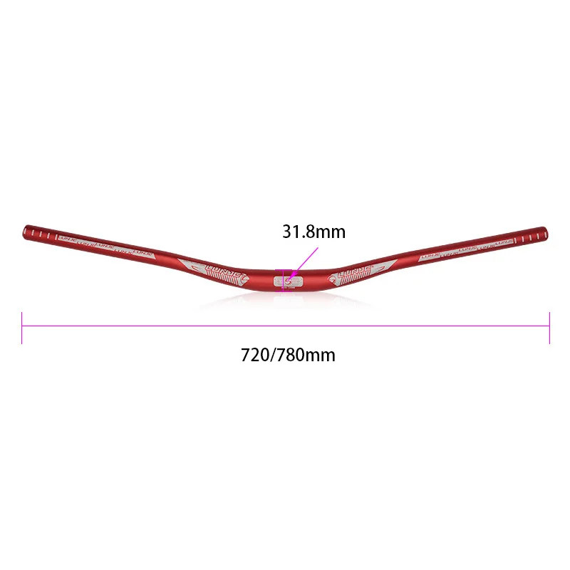 MTB Riser Flats Handlebar 31.8mm*650/720/780mm Mountain Bike Handlebars Parts