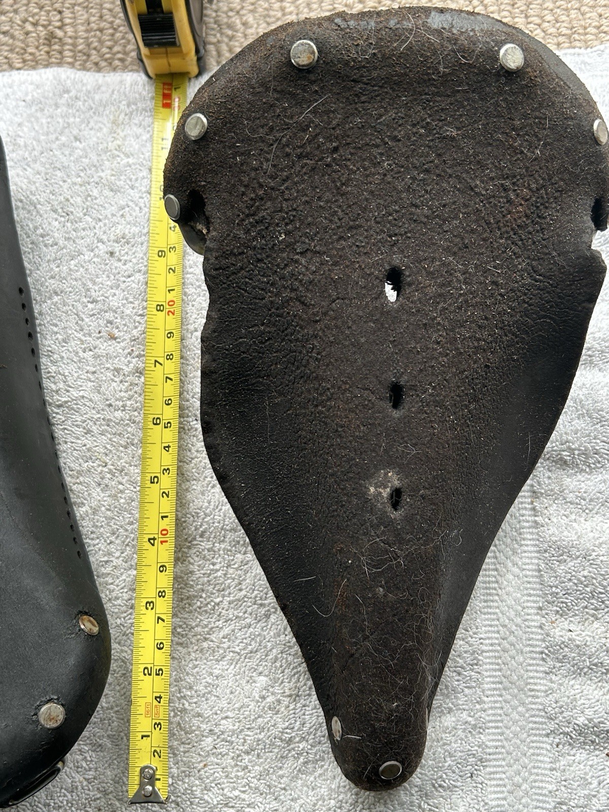 Vintage Brooks saddle parts for restoration-3 saddles and various parts
