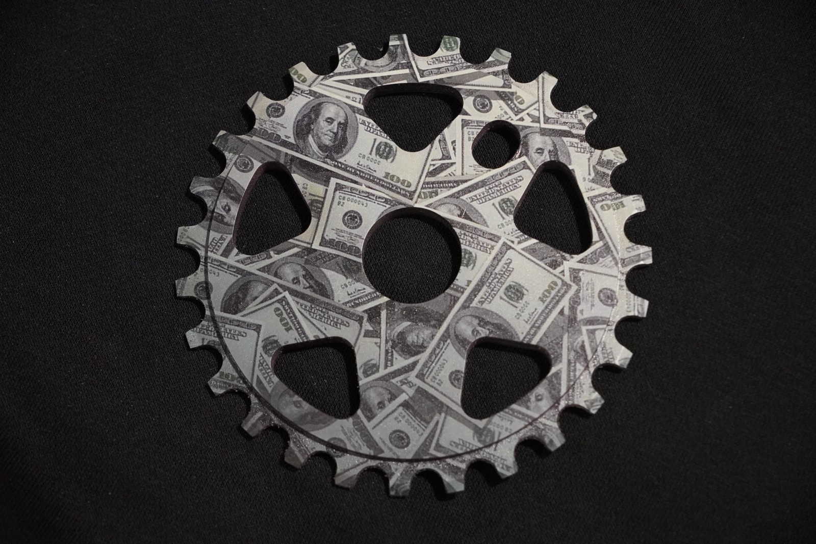 Sunday Custom Money Green $100 BMX Sprocket 27T 27 Tooth