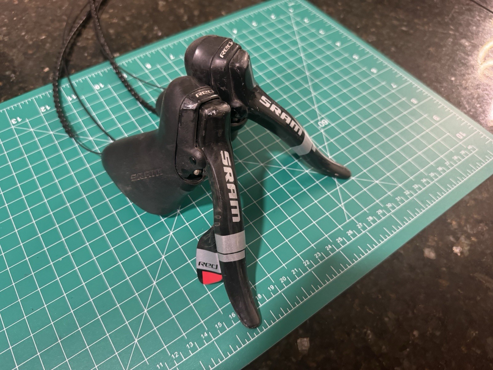 SRAM Red 10 speed Double Double Tap 2 x10 Carbon Integrated Shifter Levers