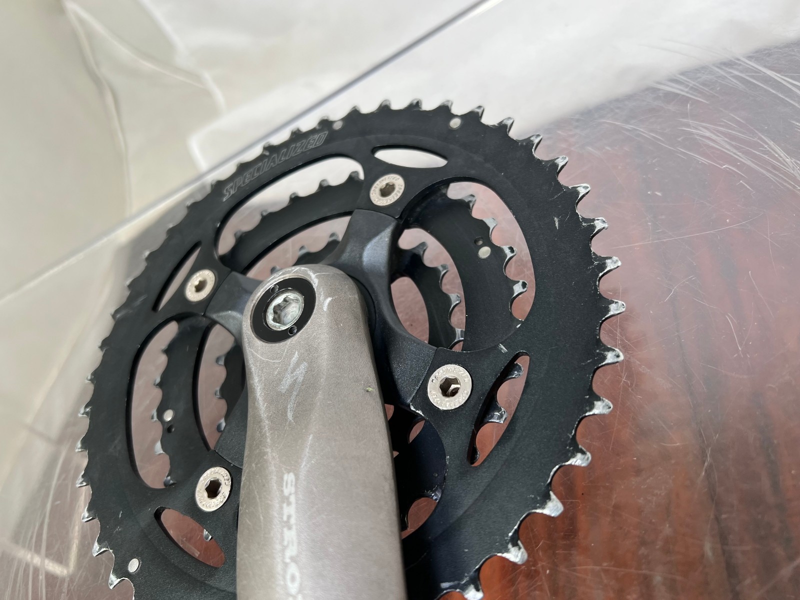 Specialized Strong Arm II 175mm Aluminum Mountain Bike Triple Crankset 44/32/22