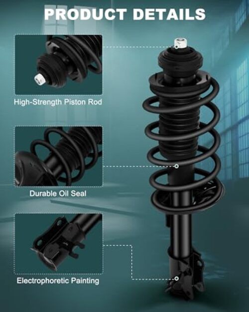 Front and Rear Pair Complete Struts Spring Assembly Shock Absorber Compatible