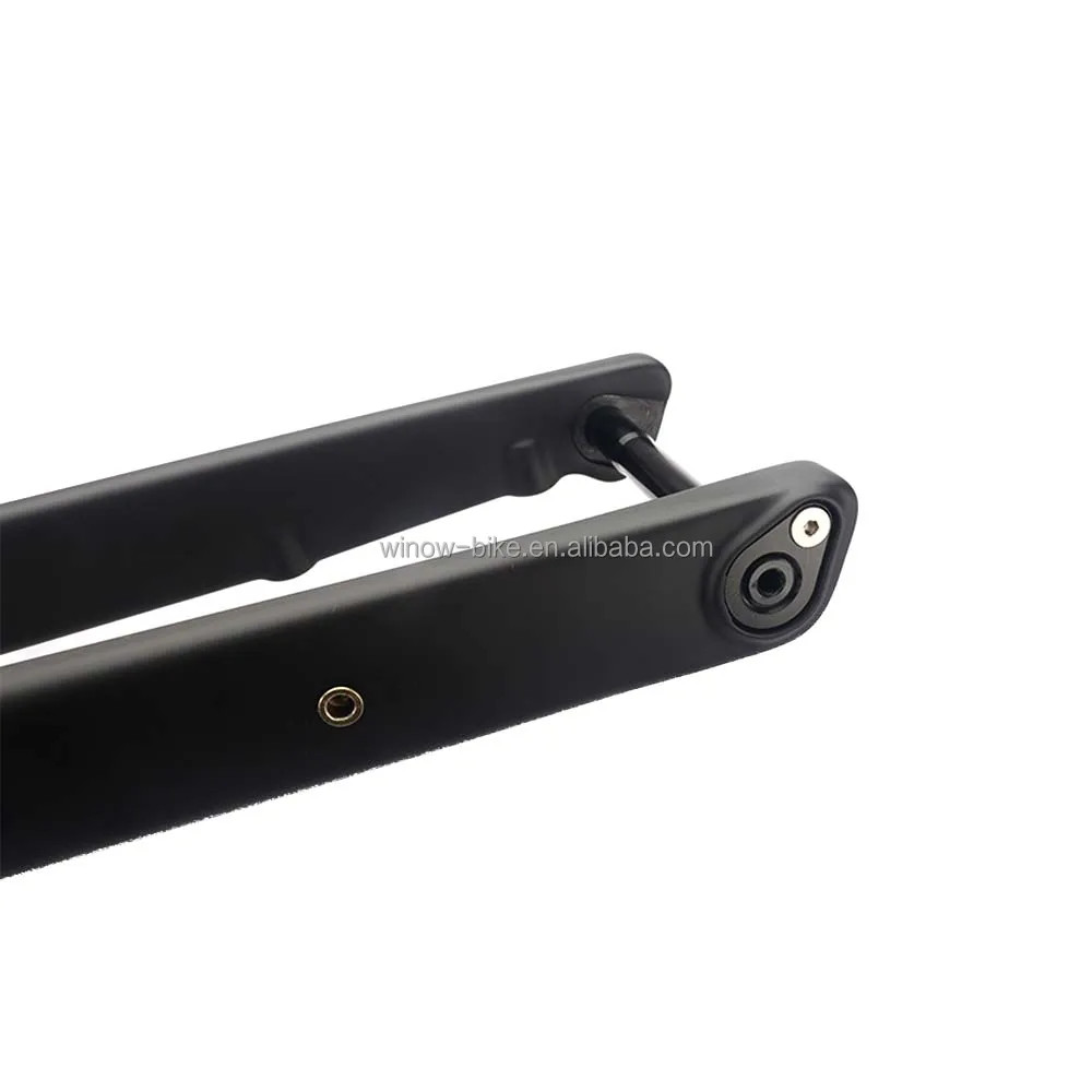 Carbon Fiber Gravel Road Bike Fork 700C 100*12mm Thru Axle Hidden External Cable
