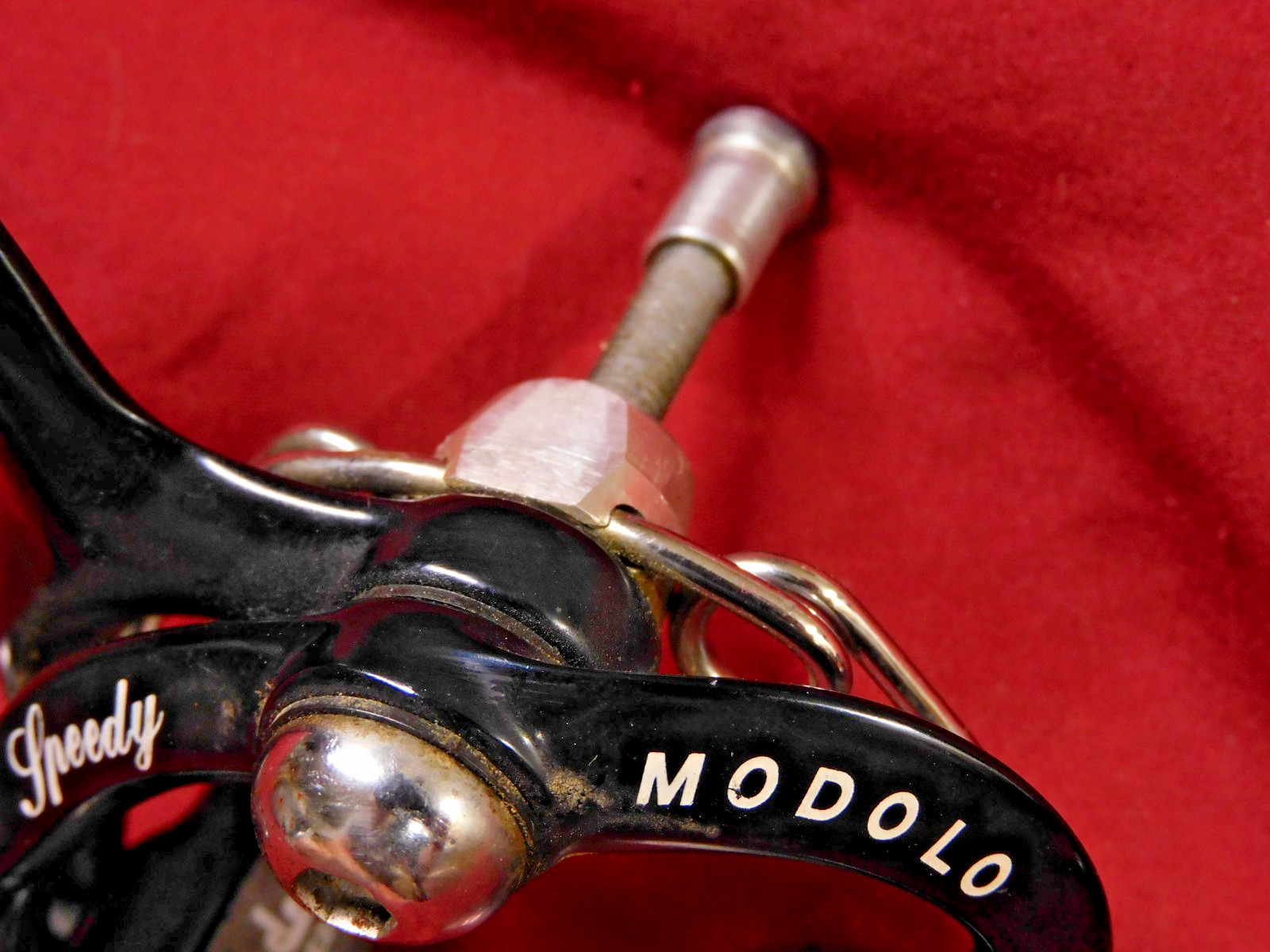 1980’s Vintage Modolo Speedy Black Alloy Calipers 47 mm Reach w/ Allen Bolts