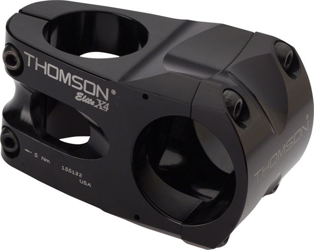 Thomson Elite X4 Mountain Stem – 32mm, 35 Clamp, +/-0, 1 1/8″, Aluminum, Black