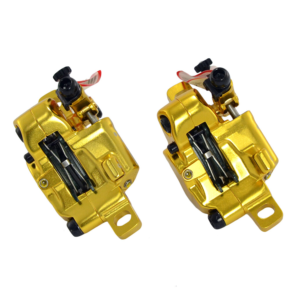 JUIN TECH R1 Hydraulic Road CX Disc Brake set 160mm w/ Rotor (Front+Rear),Gold