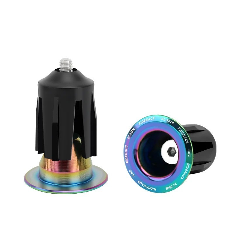 1 Pair Bike Handlebar End Plugs Aluminum Alloy Bar End Caps MTB Road Bicycle