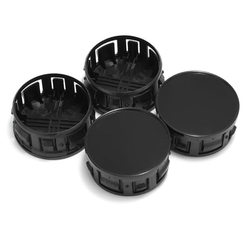 4Pcs 53.2mm(2.09in) Wheel Center Caps Wheel Rims Replacement 42603-52170 Black