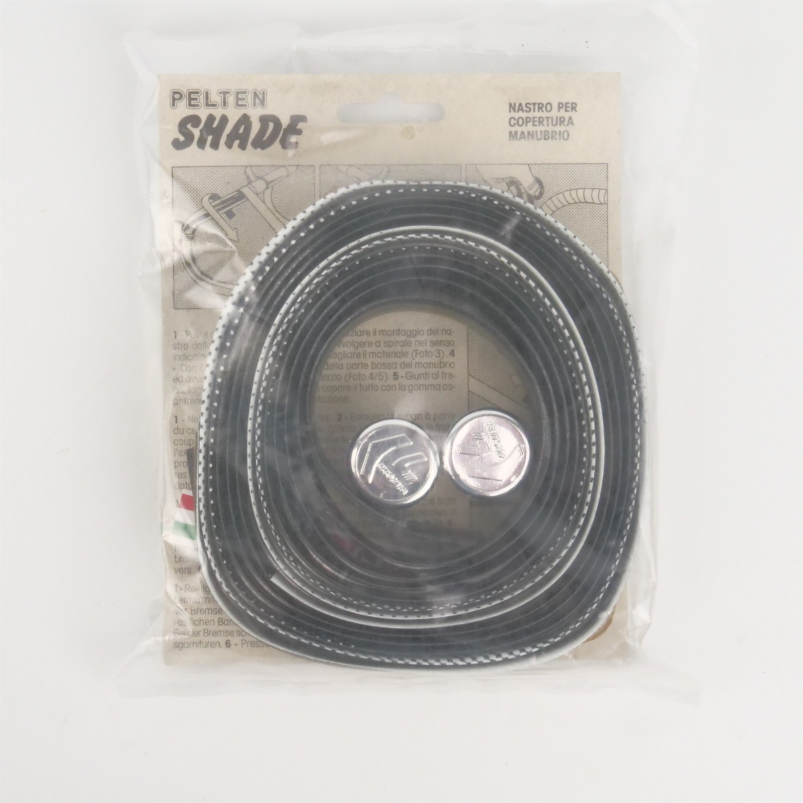NOS Pelten Shade Handlebar Tape Black to White Fade Italy Ciclolinea Vintage