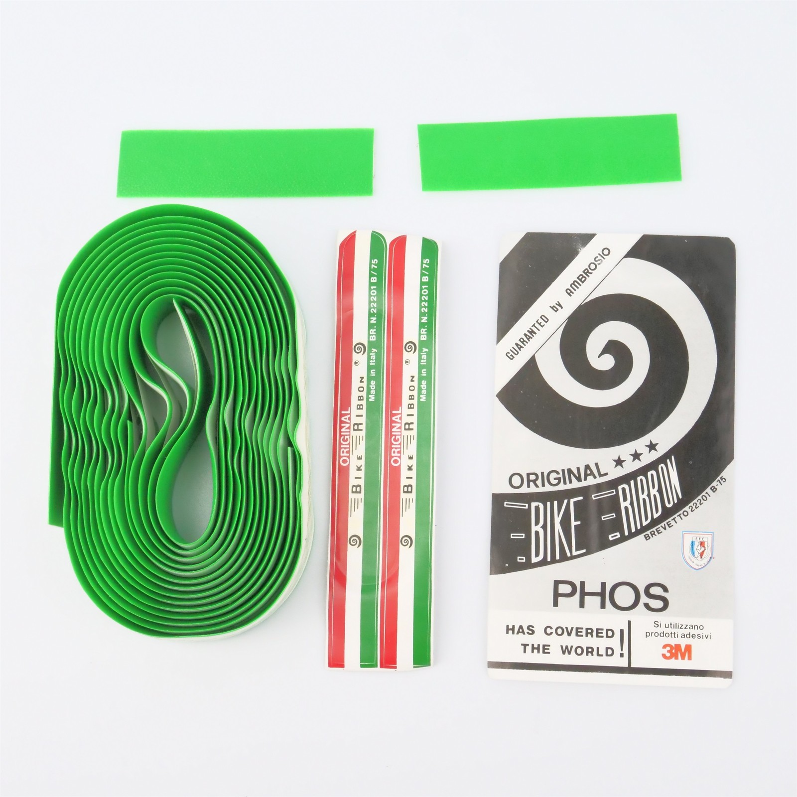 NOS Ambrosio Phos Bike Ribbon Handlebar Tape Green Vintage L’Eroica