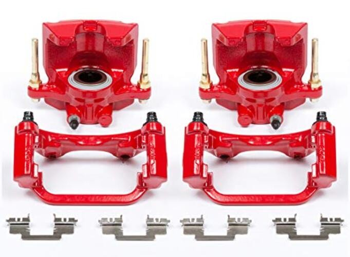 Rear Red Powder Coated Brake Caliper Pair for Cadillac Escalade 2007-20