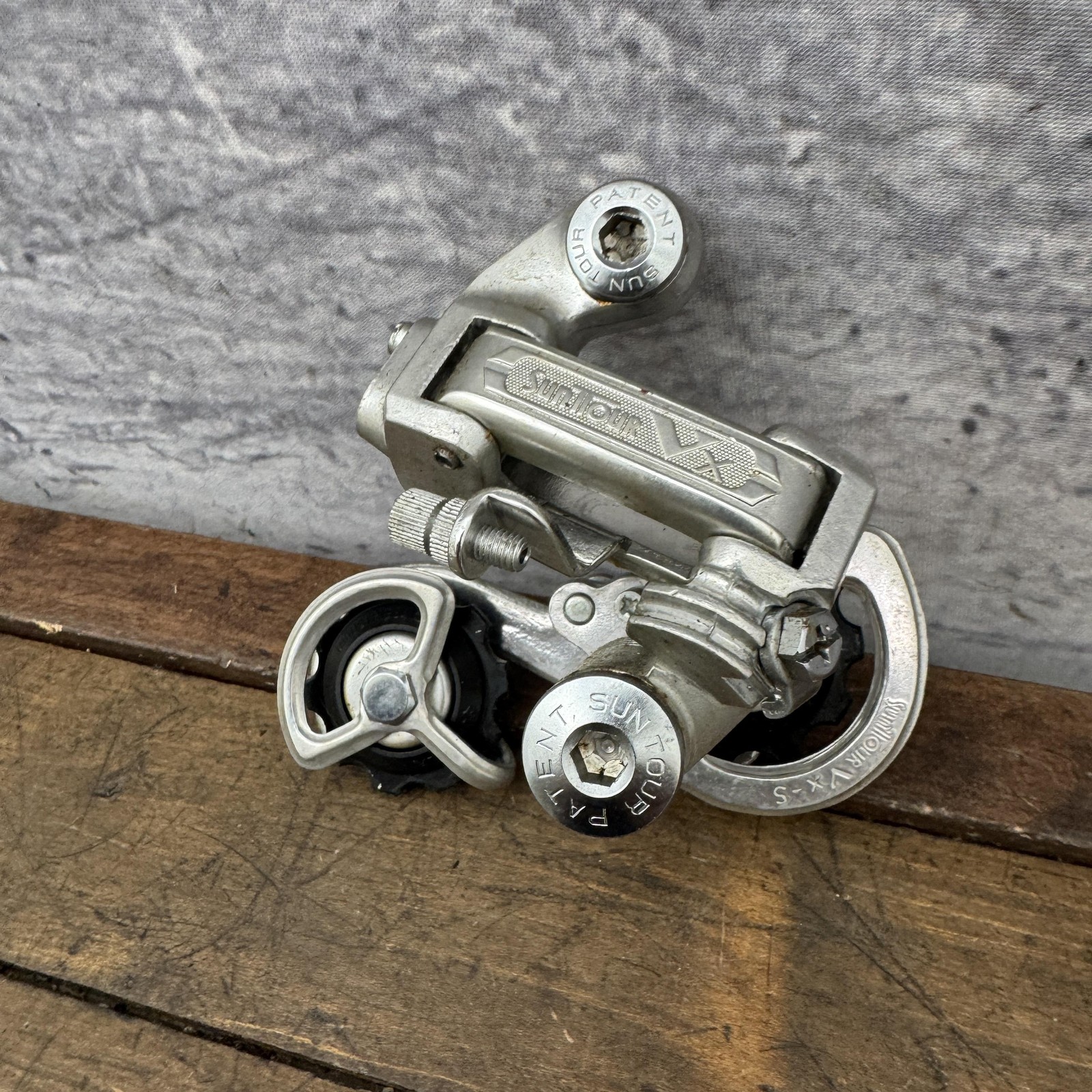 Vintage SunTour VX-S Rear Derailleur NOS New Japan Bike Silver Maeda 1970s Chimo