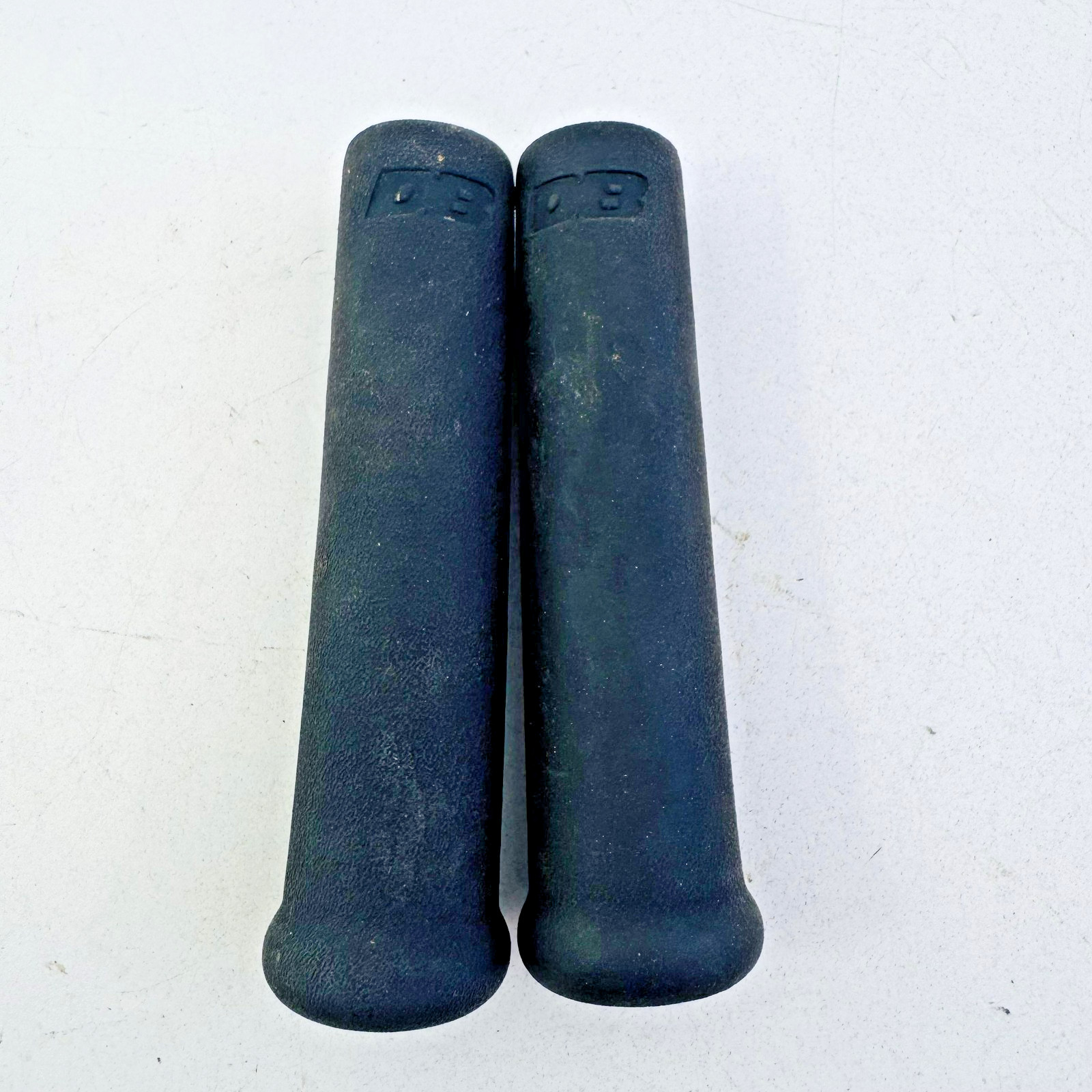 Vintage DB Bicycle Handlebar Grips Pair Black Foam Slip-On Bike Universal A96