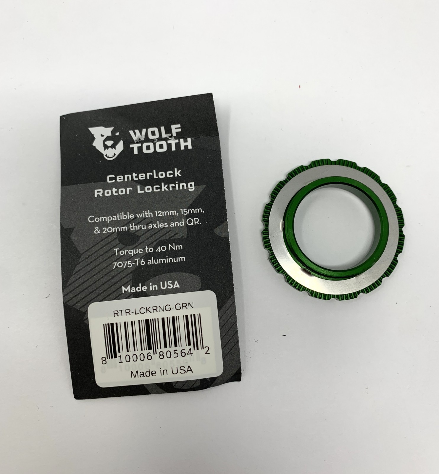 Wolf Tooth Centerlock Rotor Lockring – Green