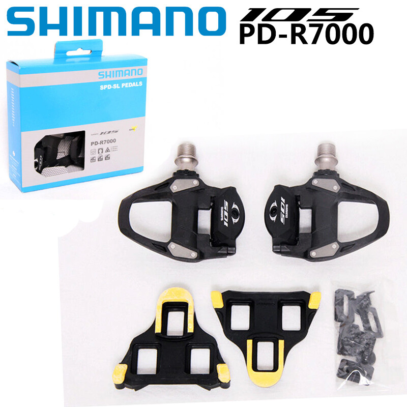 Shimano 105 PD-R7000 Carbon Fiber SPD-SL Clipless Pedal Bike Road Cleat Set SH11