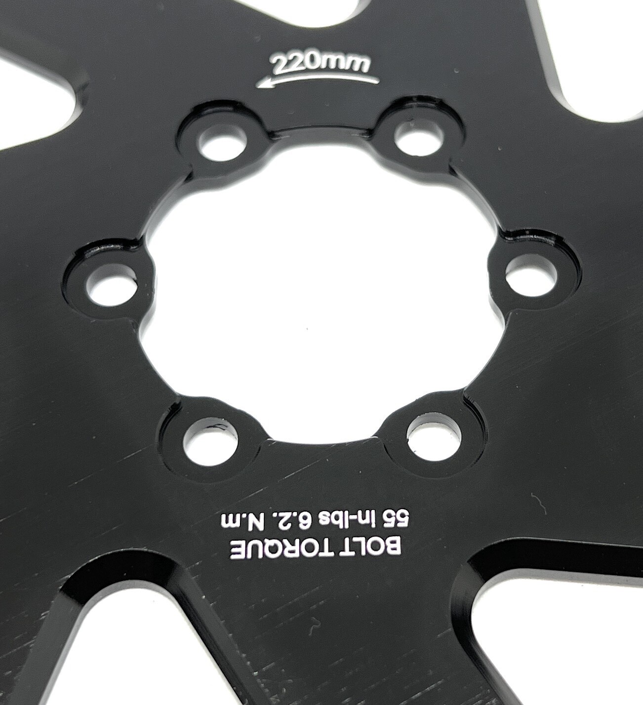 Bike & bicycle floating rotor replacement 220 mm. Compatible with 6 Bolts.