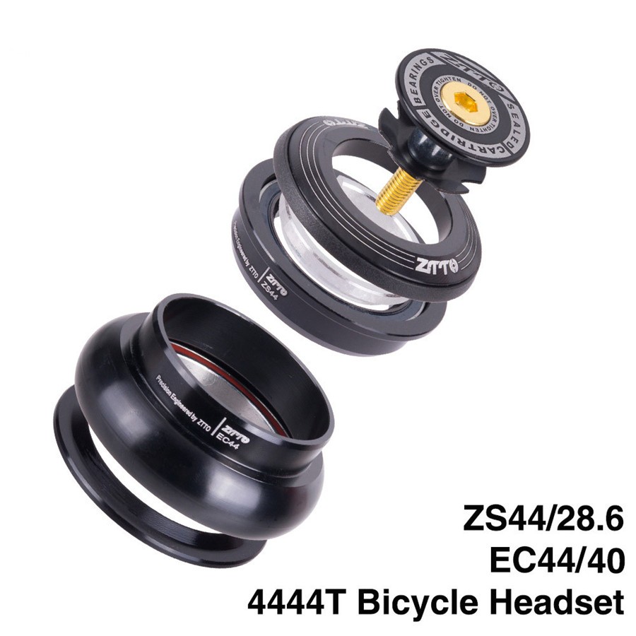 CNC Bike Headset 44mm 1 1/8″-1 1/2″ Straight Tube Frame to Tapered Fork Adapter