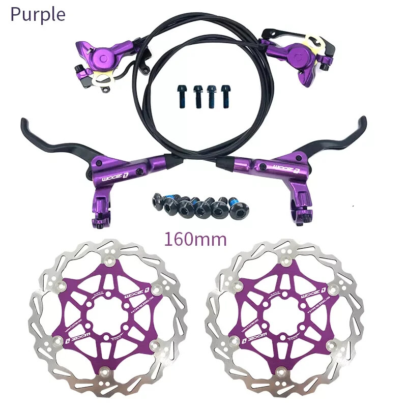 MT200 Mountain Bike Hydraulic Oil Brake Disc Brake Set Front Rear 800mm/1400mm