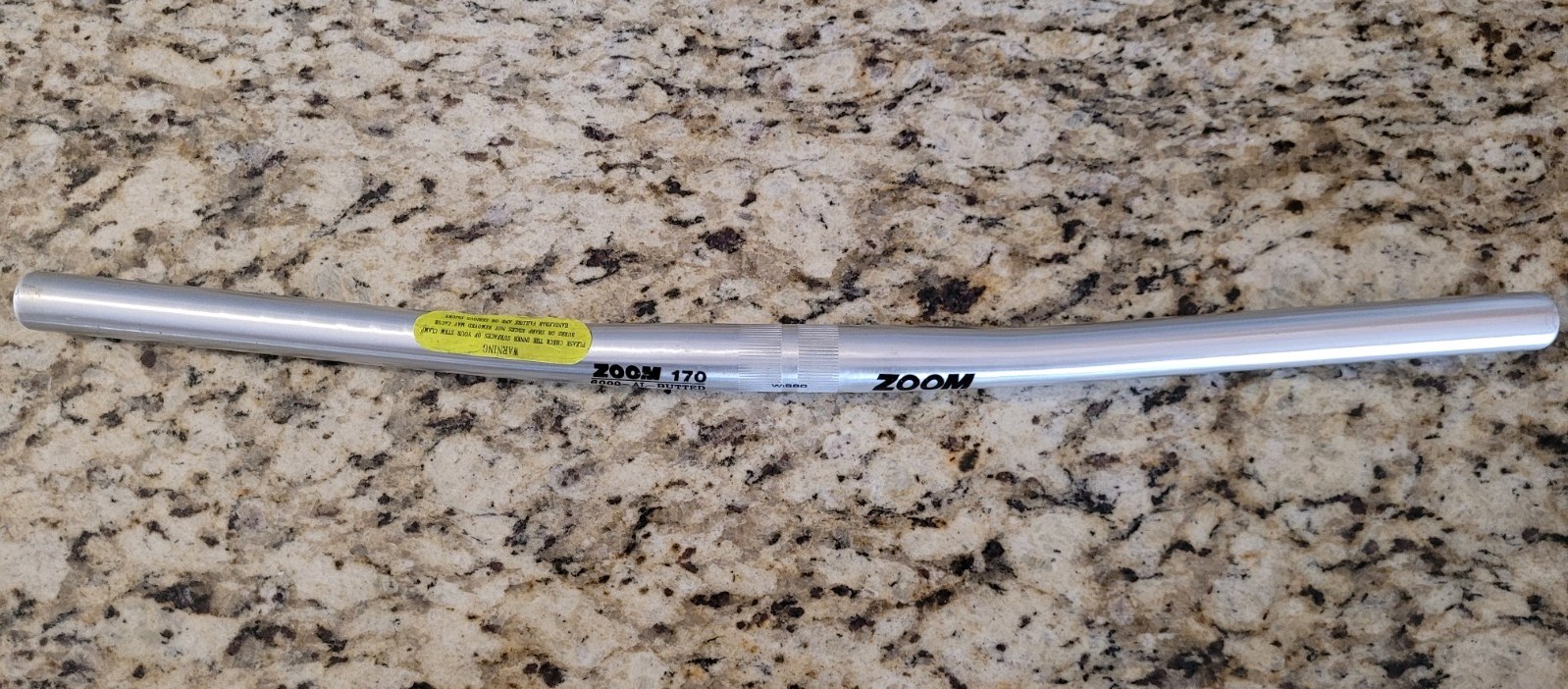 Vintage ZOOM 170 Handlebar 25.4 Silver 560mm 6000 Butted Aluminum NOS