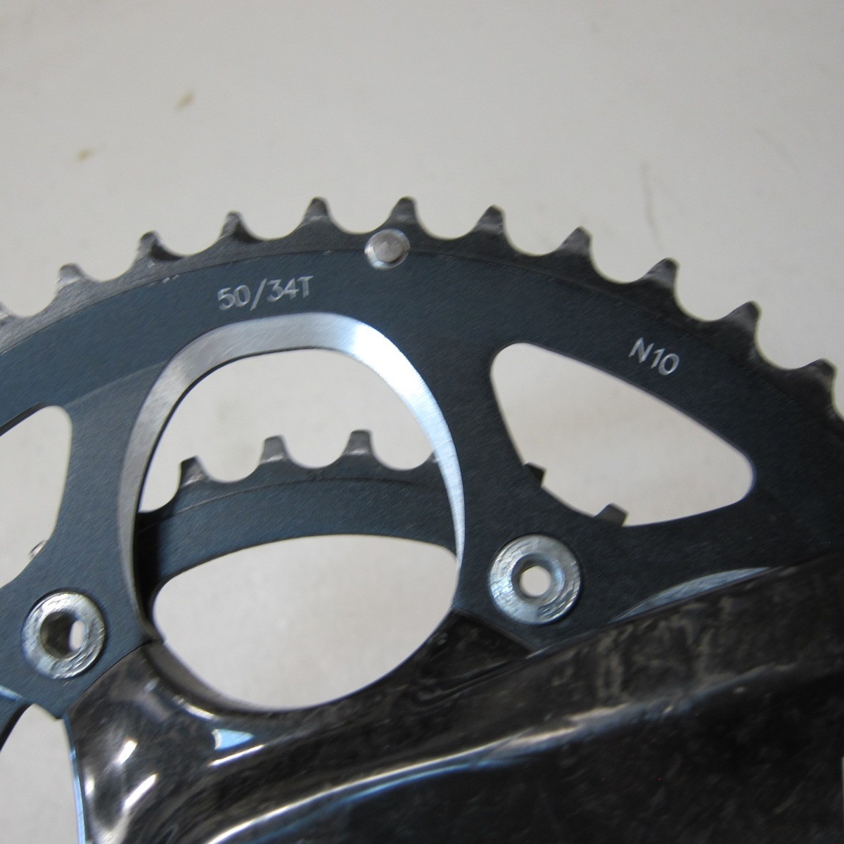 FSA Team Issue Carbon GXP 50/34 Crankset 10/11 Speed Road (Like SL-K Light)