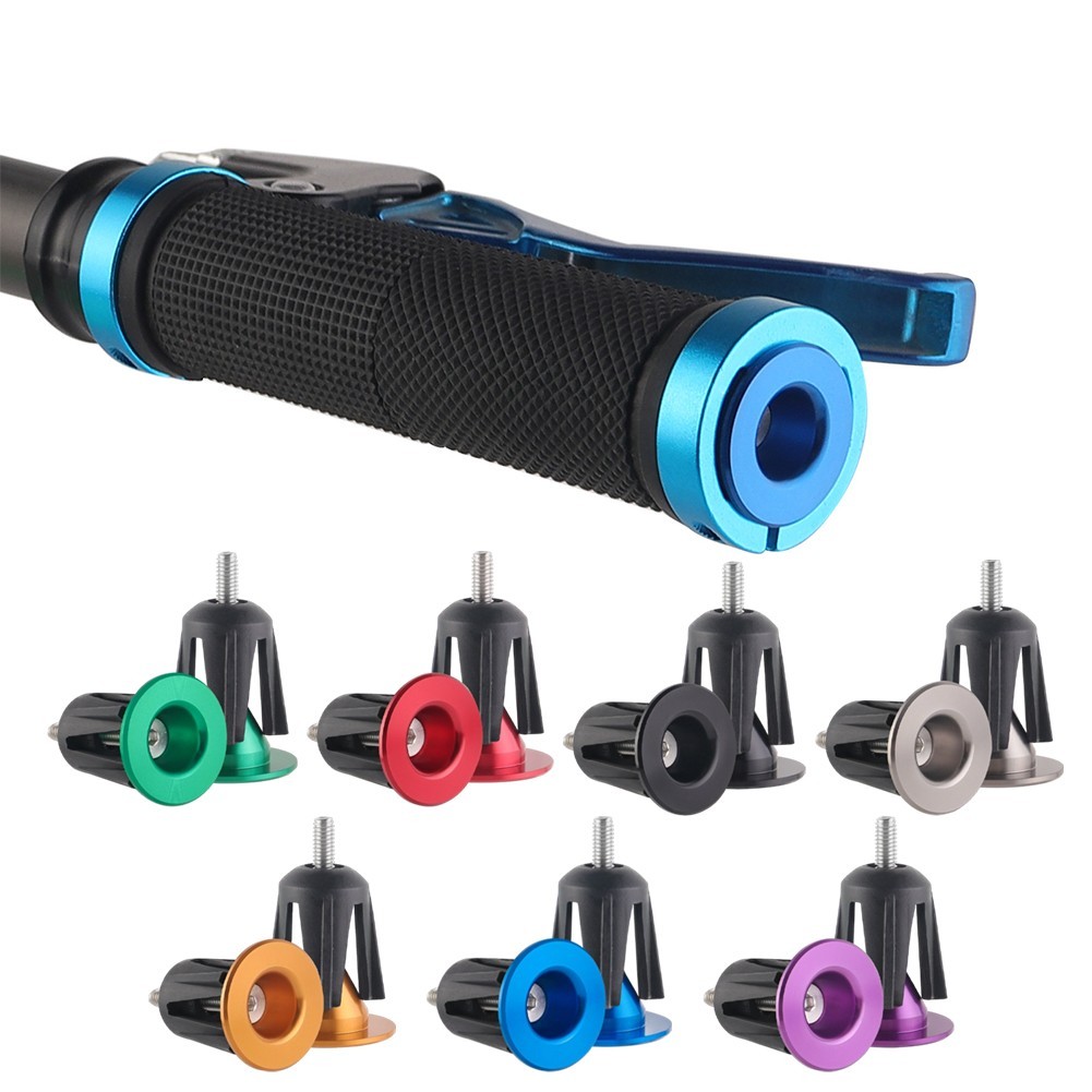 Colorful Aluminum Alloy Bicycle Handlebar End Secure Fit for Mountain Bike