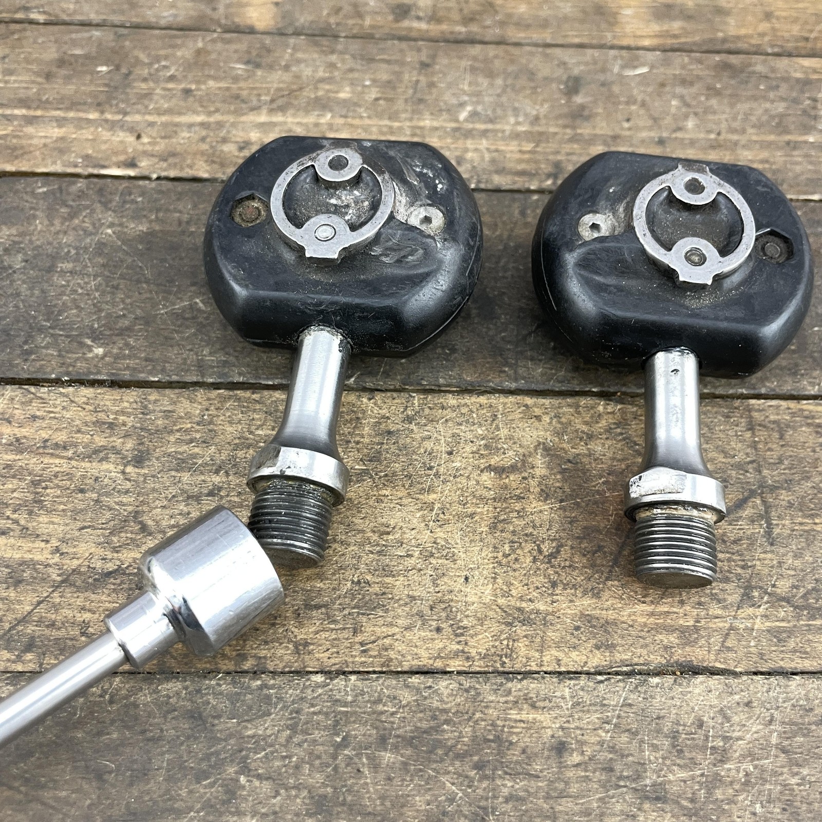 Speedplay Frog Clipless Pedals Magnum Black 260g Pair Steel Mountain Bike 9/16