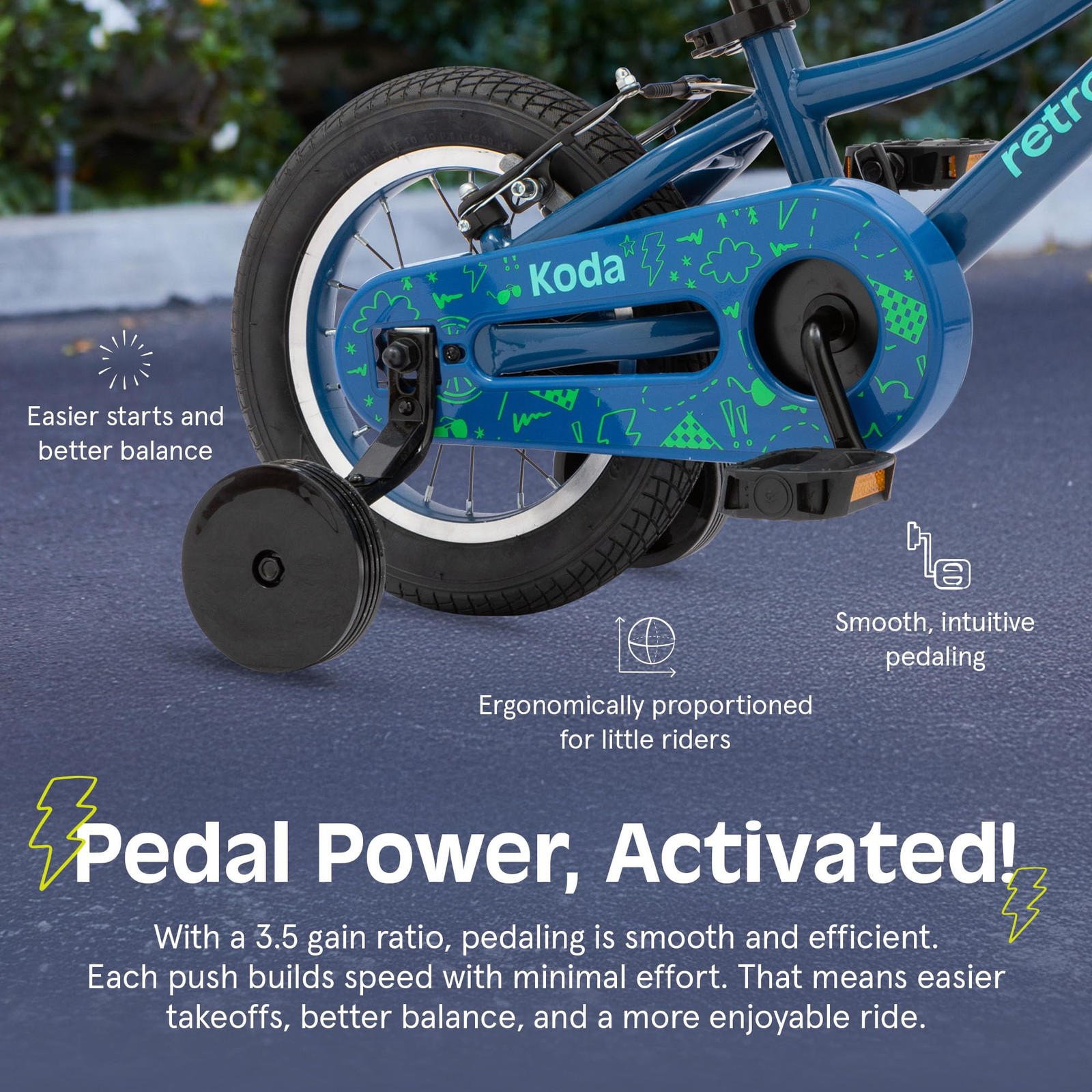 Retrospec Koda Kids Bike Training Wheels – 12In Toddler Bicycle For Ages 2-3 –