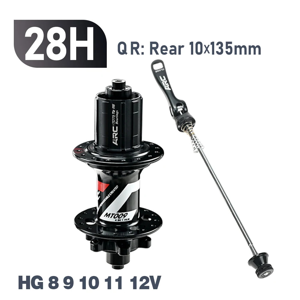ARC MT009 Rear Hub 4In1 BOOST 10X135 12X142 12X148 MTB XC Gravel E Bike Bicycle