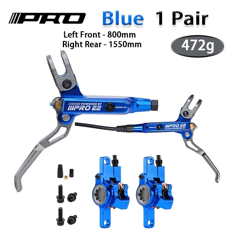 800/1550mm Bike Hydraulic Disc Brake 2 Piston Oil Pressure MTB DH AM Ebike Brake