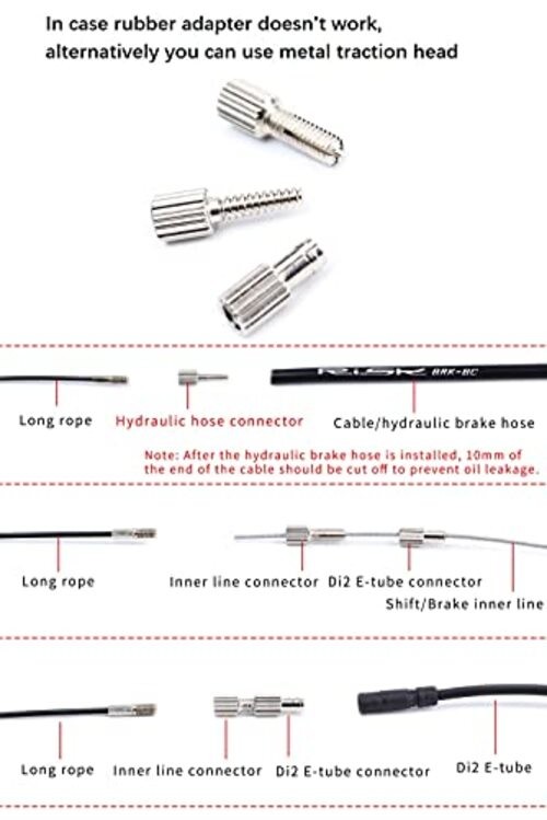 Bike Internal Cable Routing Tool Kit Compatible with 4-5.5mm Cable Housing,