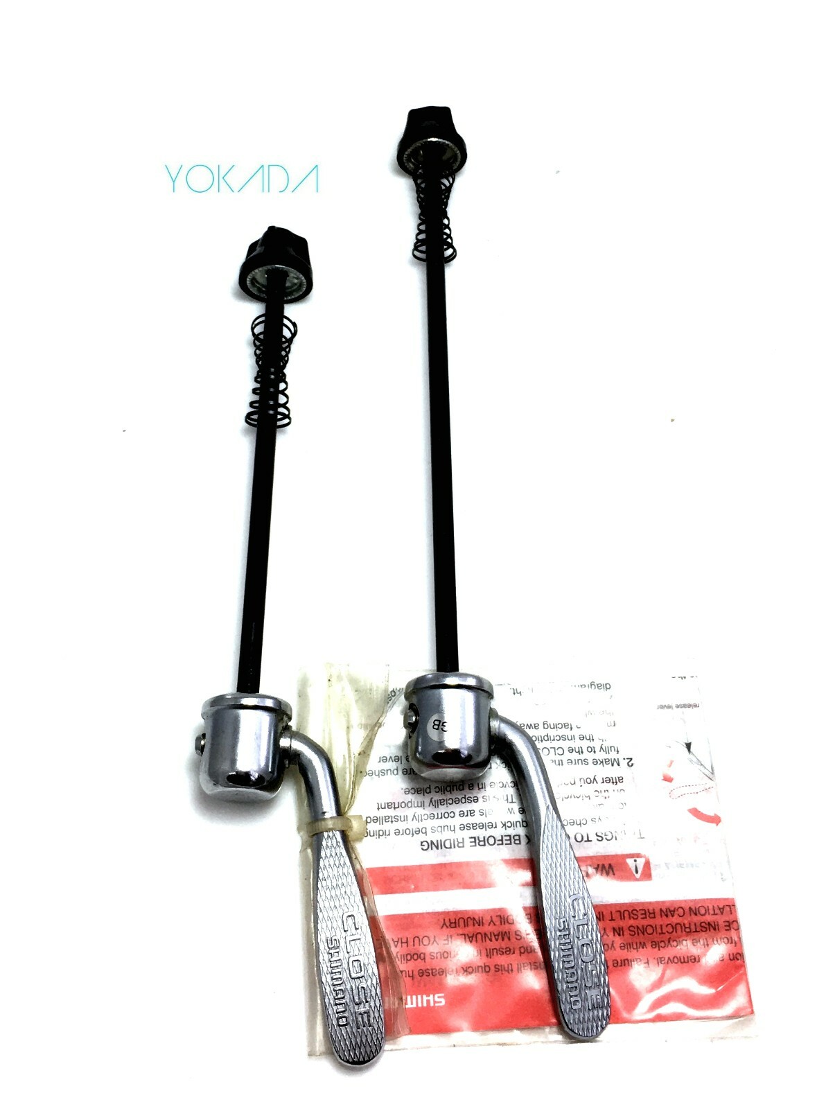 SHIMANO Steel Quick Release F: 125mm R:165mm MTB or Road 171g Free Shipping