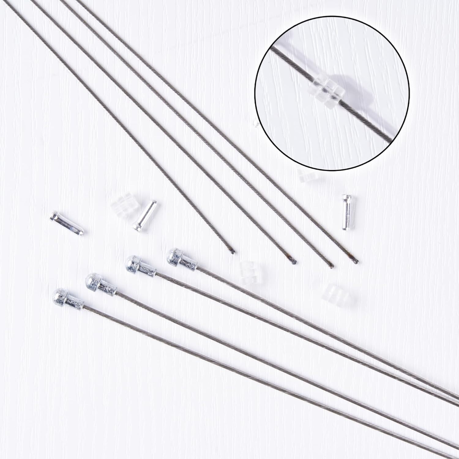4 Pcs Road Bike Brake Cables,Stainless Steel Bike Brake Inner Cables,Universal R