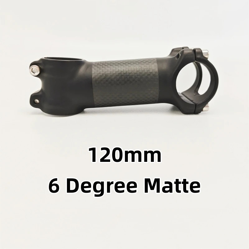 MTB Road Mountain Bicycle Carbon Alloy Stem 31.8*60-120mm 6/17 Degrees Bike Stem