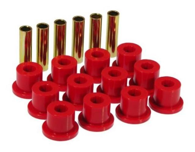 67-87 GM Rear Spring & Shackle Bushings (w/ 1.5in Bushings) – Red