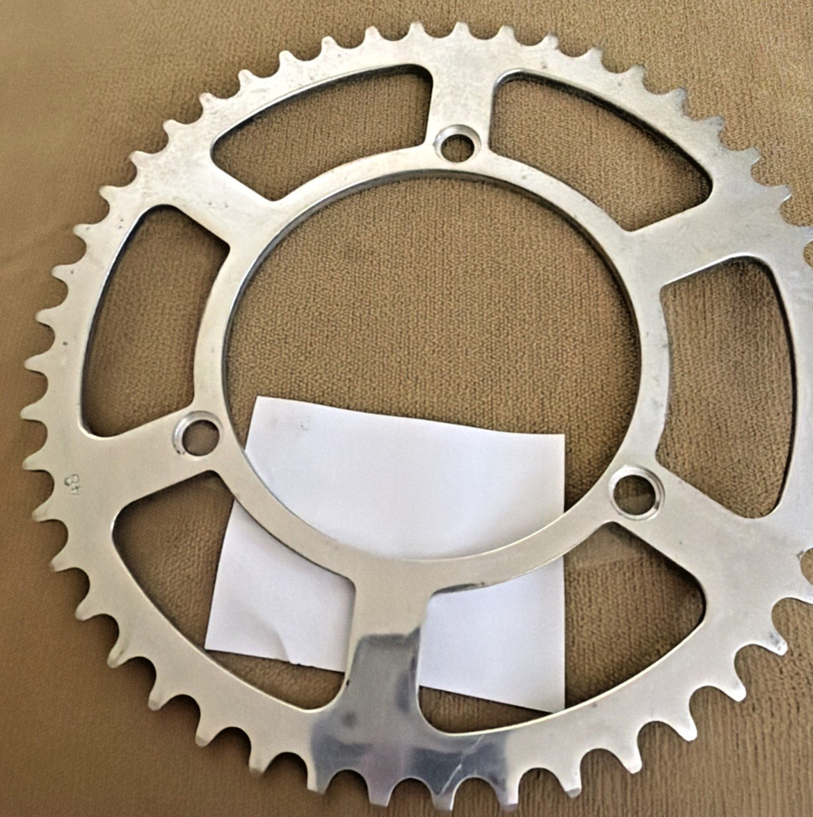 Garantir Vintage French Bike Chainring 48T Alloy / 3 Hole / Force Legedur _ NOS
