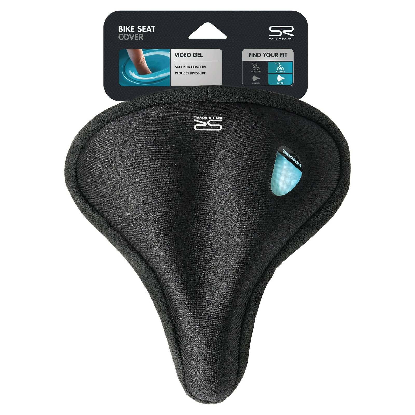 Selle Royal Video Gel Bike Seat Cover (Wide, Unisex – Men, Women)