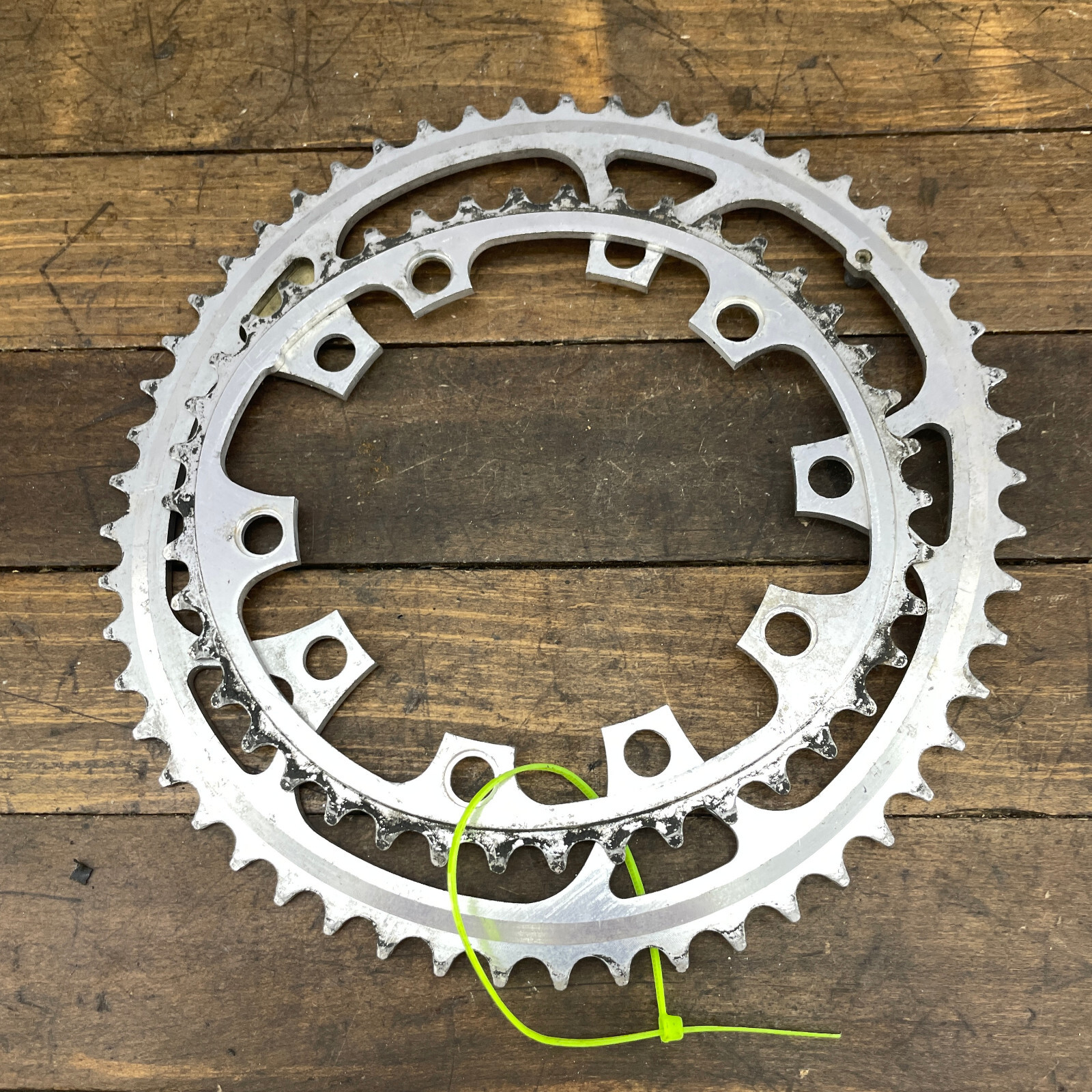 Vintage Shimano 600 Biopace Chainring Set 130 BCD 52 42 Tooth Ring 52t 42t 80s