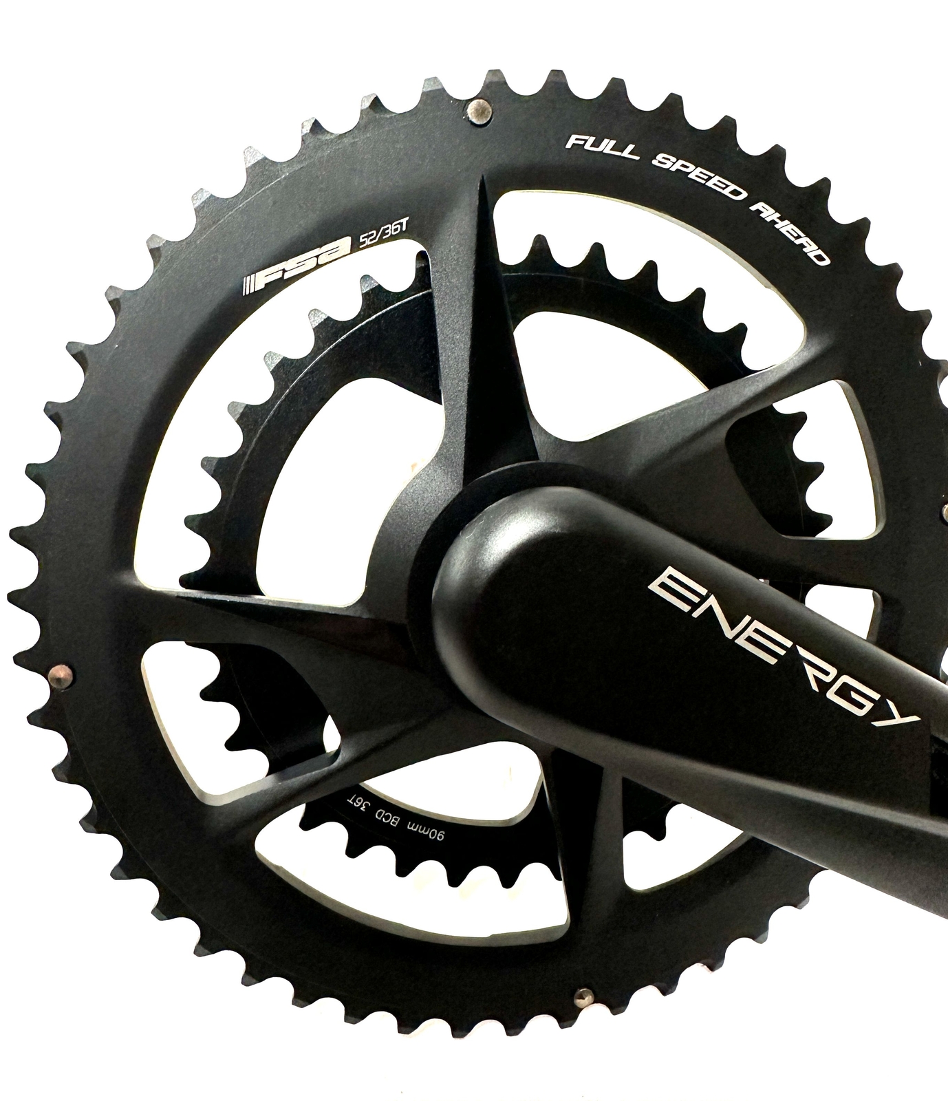 FSA Energy Modular BB386EVO Road Gravel Crankset 175mm 9/10/11/12 52/36t New