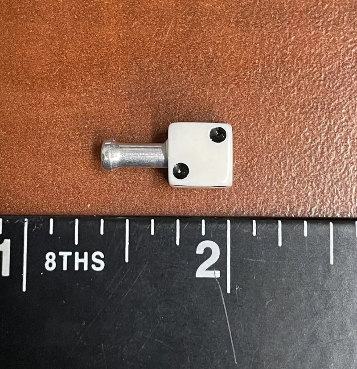 Dice Brake Cable Ends Red For BMX And Other Bikes New Pair