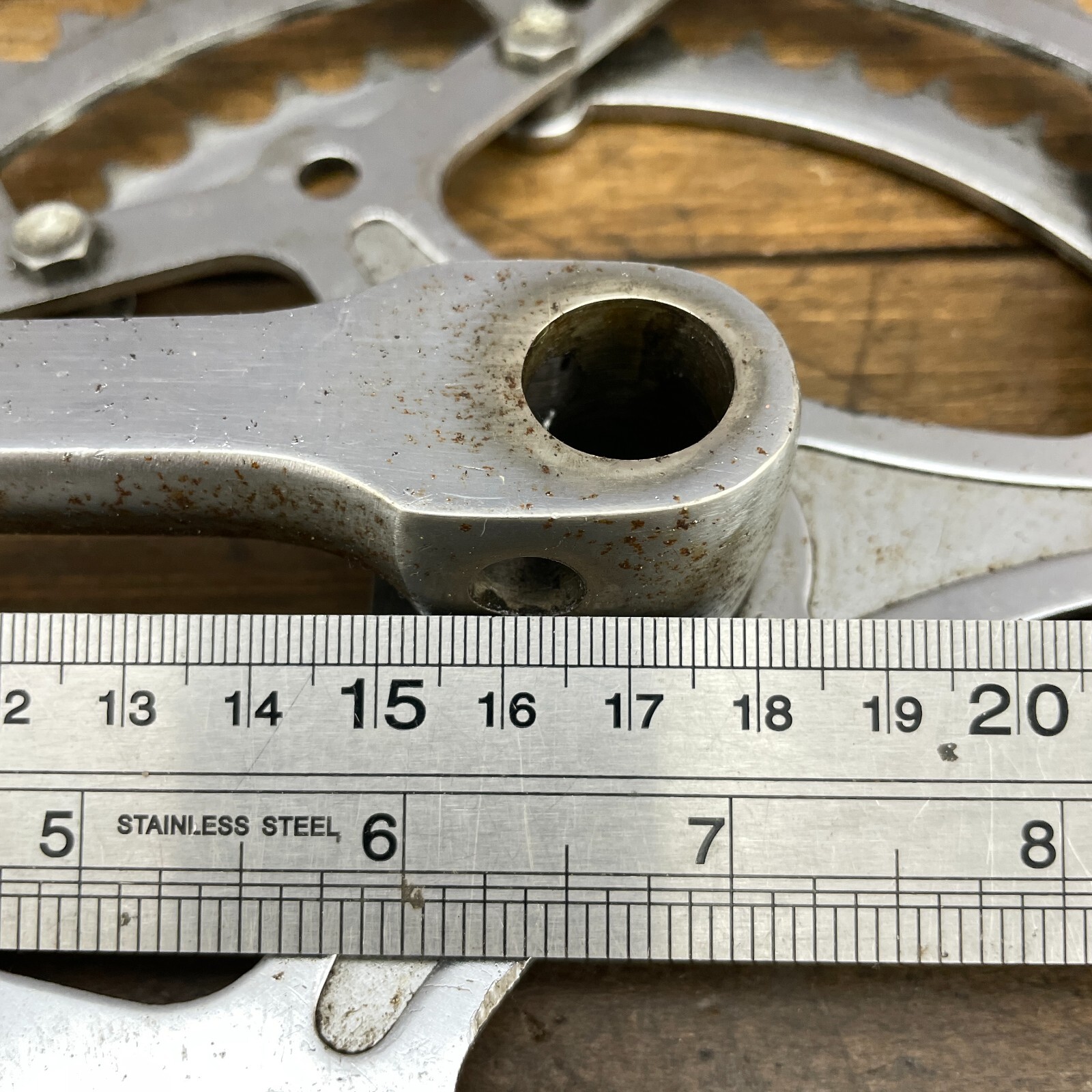 Vintage DOUBLE Cottered Crank Set Bottecchia Race 170 mm 70s 60s Steel Cranks